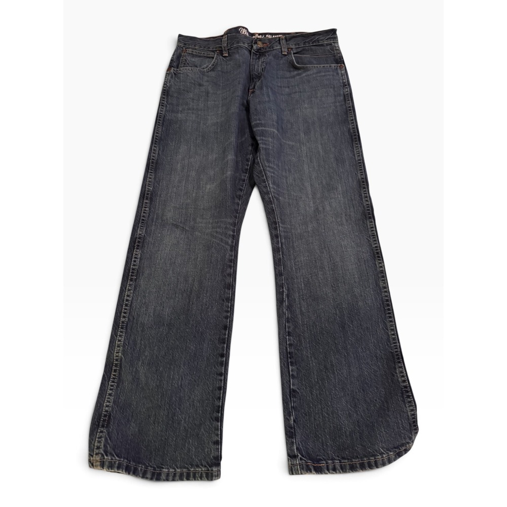 Wrangler Retro Relaxed Bootcut Jeans Dark Wash Denim 10WRT20TB 33x30 Mens